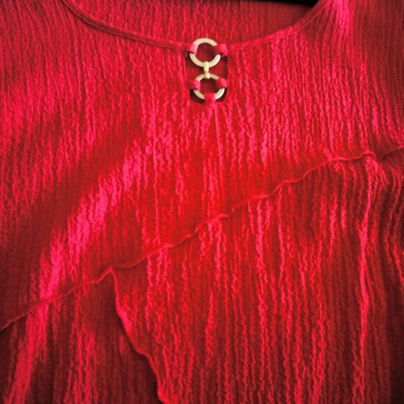 Red Blouse Alfred Dunner - size Large - soft fabric - Picture 4 of 4